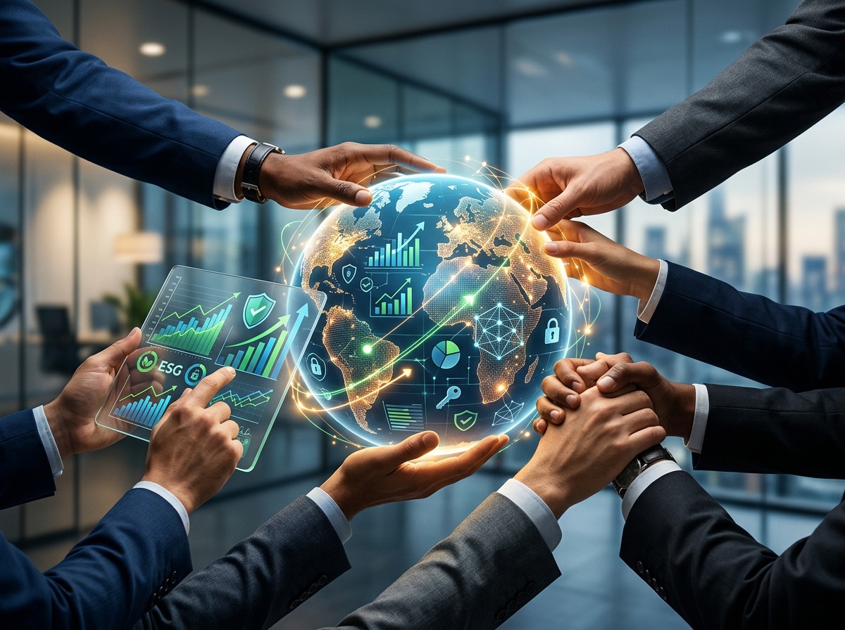 Symbolic image of corporate governance and ESG principles